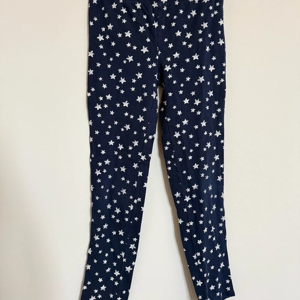 GapKids Navy Star Print Leggings Girls Size 8